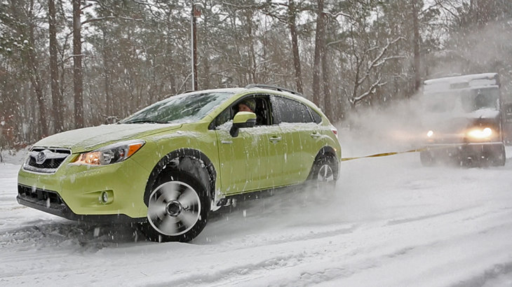 Subaru XV Crosstrek Hybrid, the winter rescue vehicle